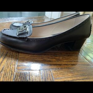 Michael Kors Leather heel Loafers Heel Black